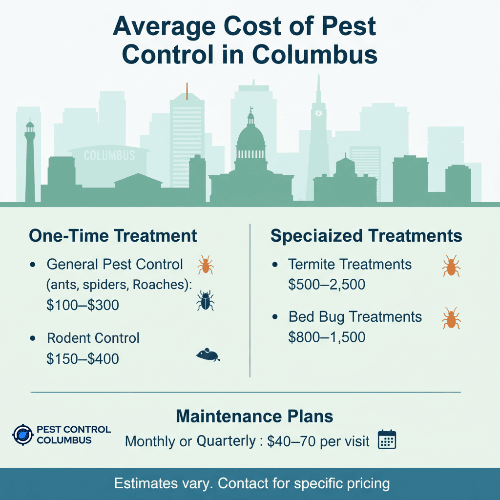 Average Cost of Pest Control in Columbus